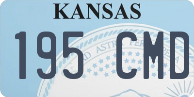 KS license plate 195CMD