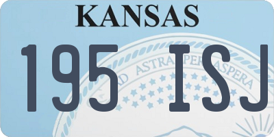 KS license plate 195ISJ