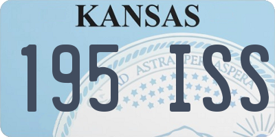 KS license plate 195ISS