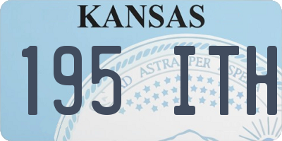 KS license plate 195ITH