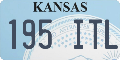 KS license plate 195ITL