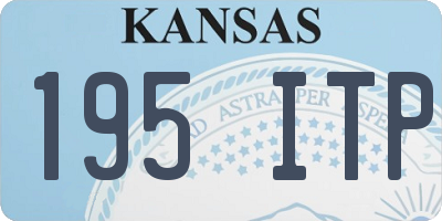 KS license plate 195ITP