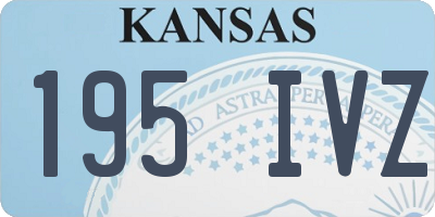 KS license plate 195IVZ