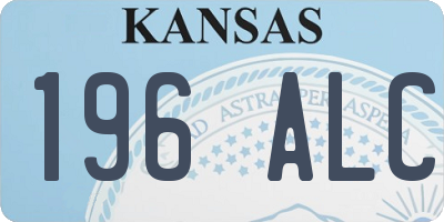 KS license plate 196ALC