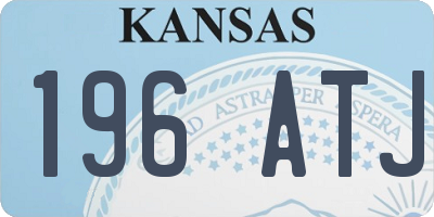 KS license plate 196ATJ