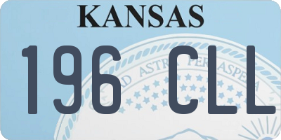 KS license plate 196CLL