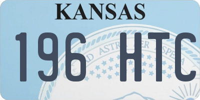 KS license plate 196HTC