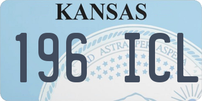 KS license plate 196ICL
