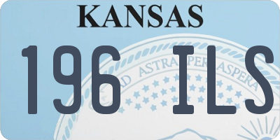 KS license plate 196ILS