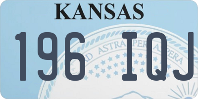 KS license plate 196IQJ