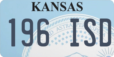 KS license plate 196ISD