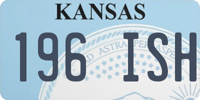 KS license plate 196ISH