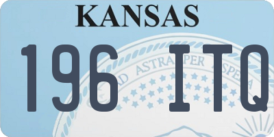 KS license plate 196ITQ