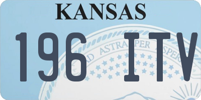 KS license plate 196ITV