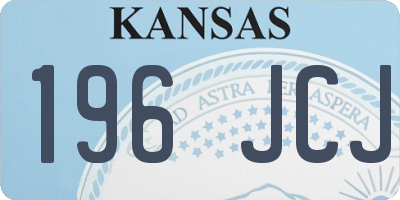 KS license plate 196JCJ