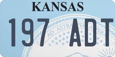 KS license plate 197ADT