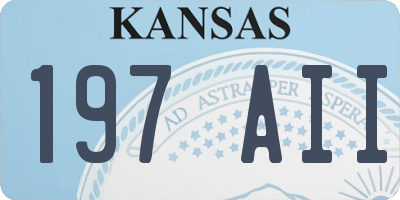 KS license plate 197AII