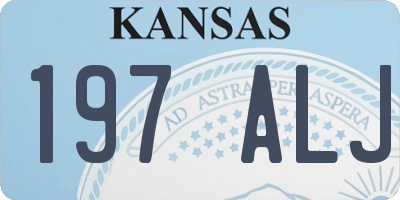 KS license plate 197ALJ