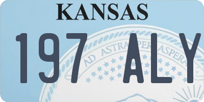 KS license plate 197ALY