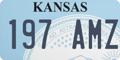 KS license plate 197AMZ