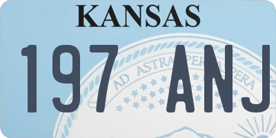 KS license plate 197ANJ