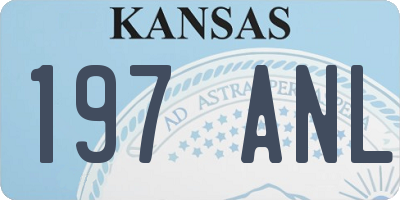 KS license plate 197ANL