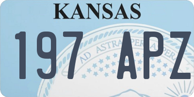 KS license plate 197APZ