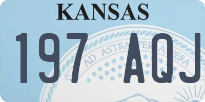 KS license plate 197AQJ