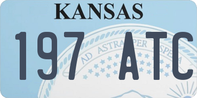 KS license plate 197ATC