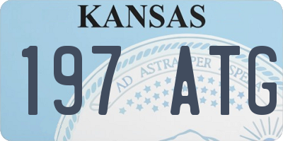 KS license plate 197ATG