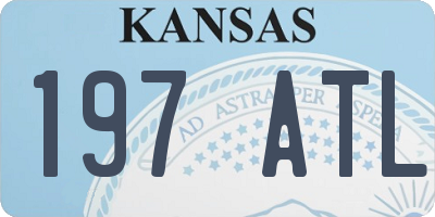 KS license plate 197ATL