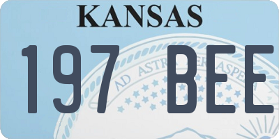 KS license plate 197BEE