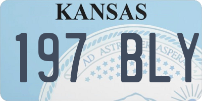 KS license plate 197BLY