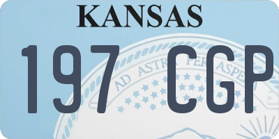 KS license plate 197CGP