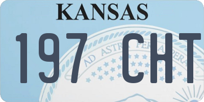 KS license plate 197CHT