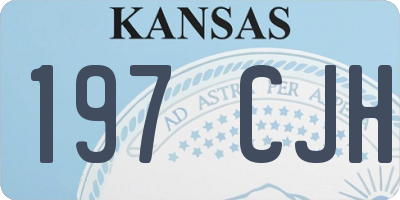 KS license plate 197CJH