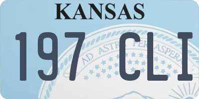 KS license plate 197CLI