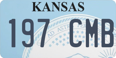 KS license plate 197CMB