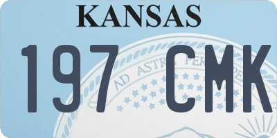 KS license plate 197CMK