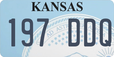 KS license plate 197DDQ