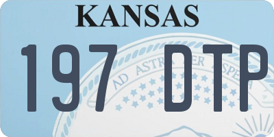 KS license plate 197DTP