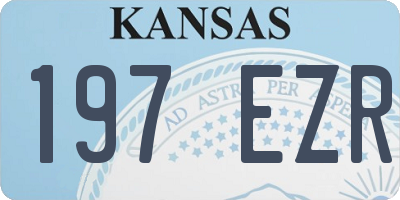KS license plate 197EZR