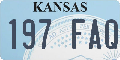 KS license plate 197FAQ