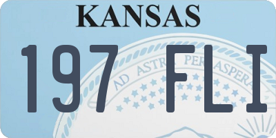 KS license plate 197FLI