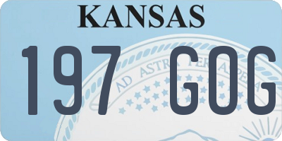 KS license plate 197GOG