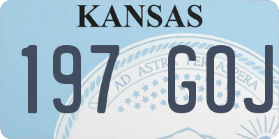 KS license plate 197GOJ