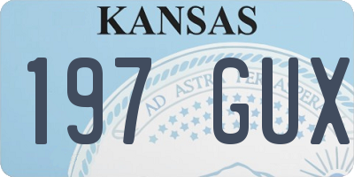 KS license plate 197GUX