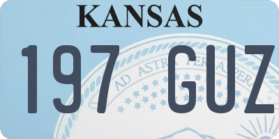 KS license plate 197GUZ