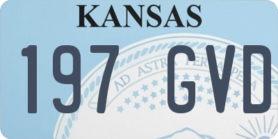 KS license plate 197GVD