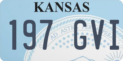 KS license plate 197GVI
